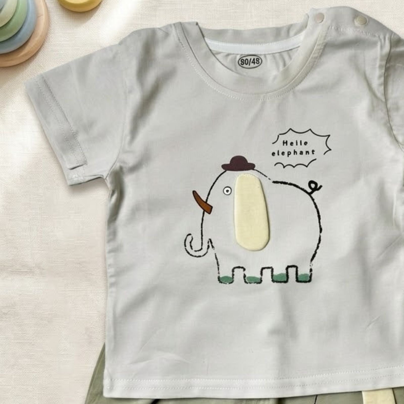 Hello Elephant Shirt & Short Set