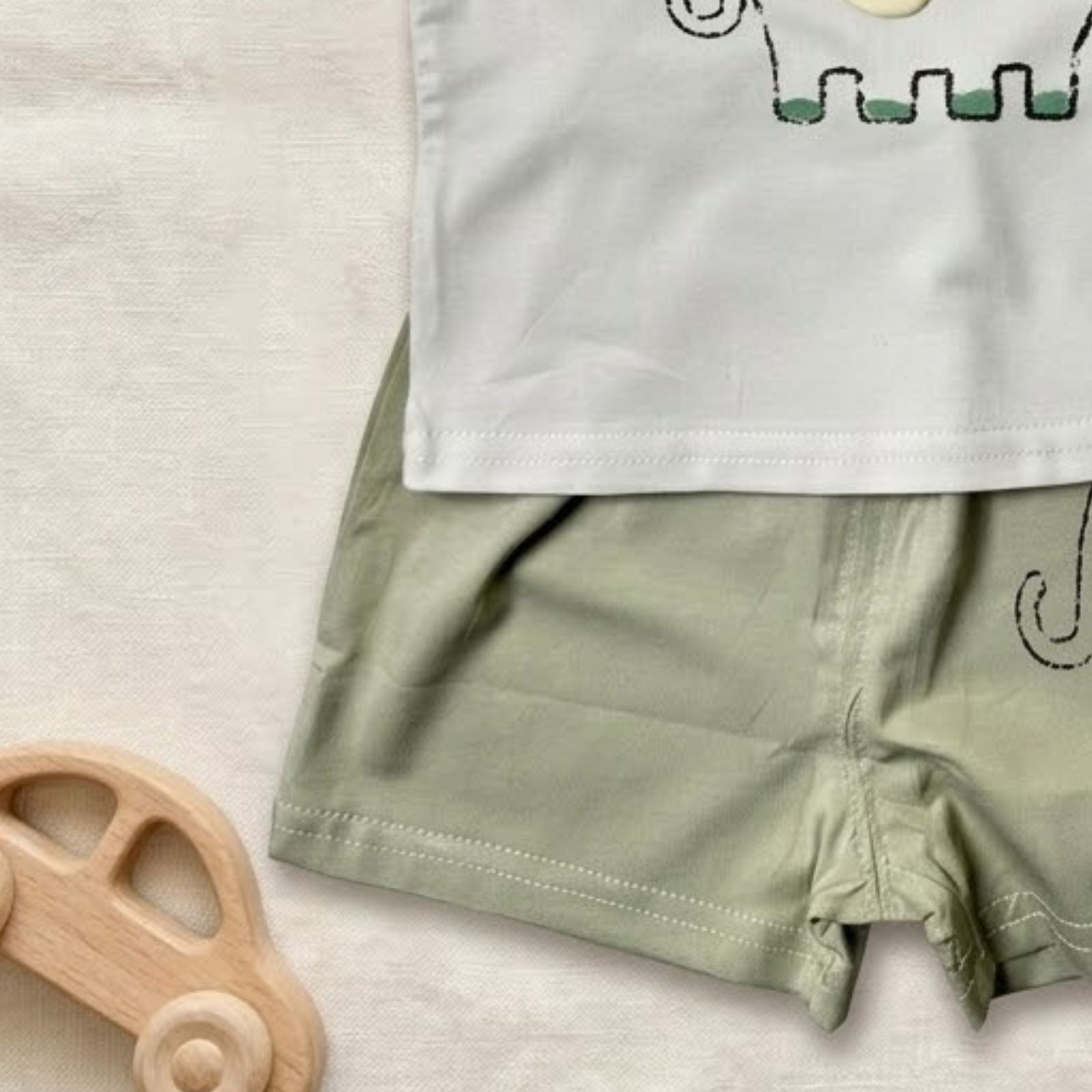 Hello Elephant Shirt & Short Set